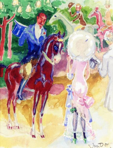 L Prince De Sagan Au Bois by Kees Van Dongen