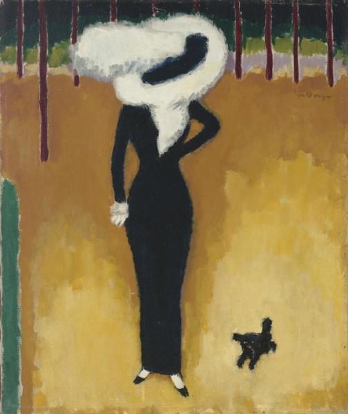 La Parisienne (la Dame Au Chien) (parisian Lady), 1910 by Kees Van Dongen Oil Painting Reproductions