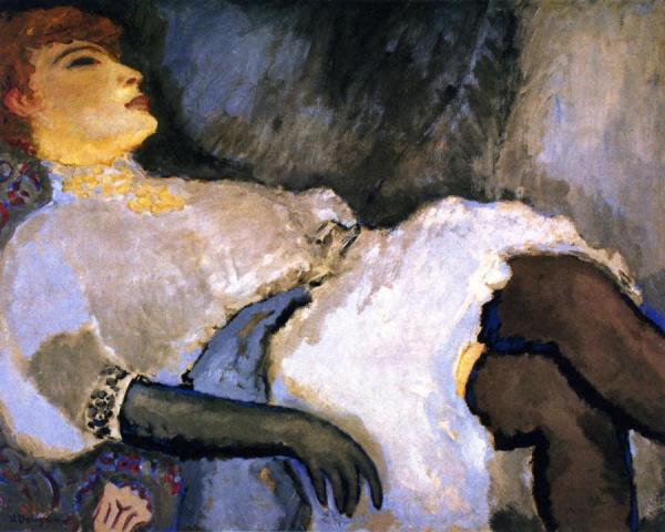 Lady In Black Gloves by Kees Van Dongen