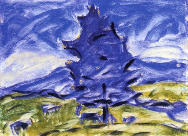 Landscape With Fir by Kees Van Dongen Oil Painting Reproductions