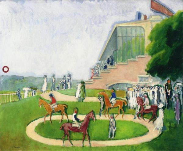 Le Paddock à Deauville by Kees Van Dongen