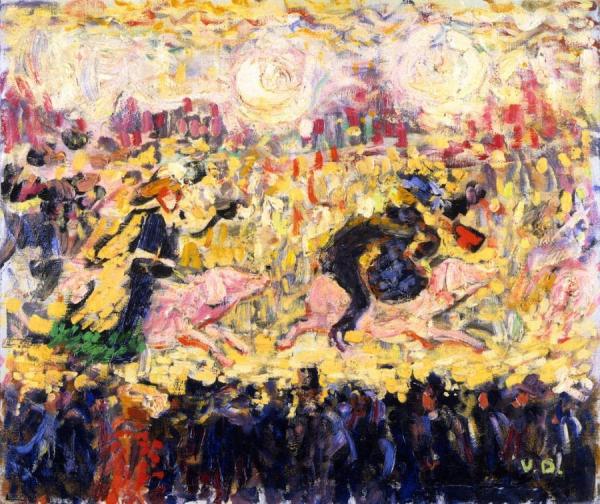 Merry-go-round With Pigs by Kees Van Dongen