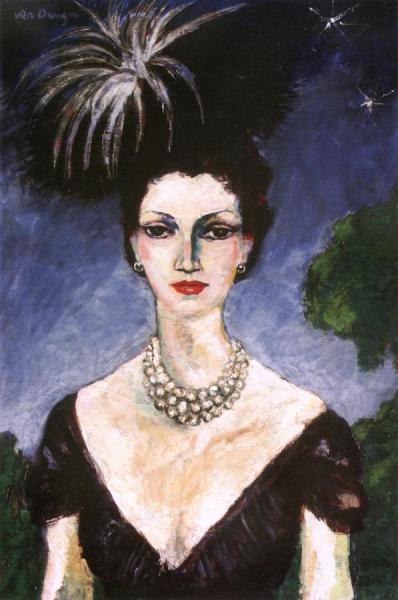 Monique With Hat by Kees Van Dongen