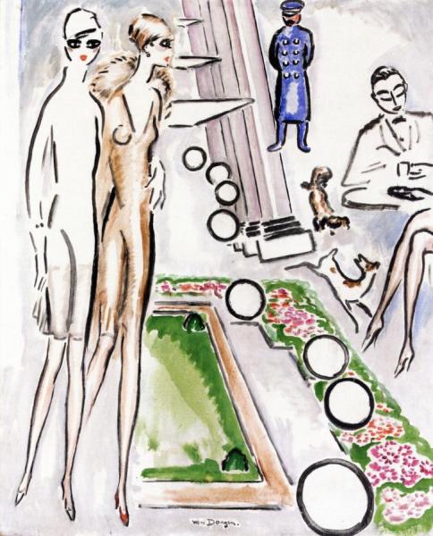 On The Beach by Kees Van Dongen