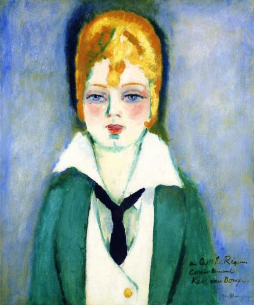 Portrait Of A Blond Woman by Kees Van Dongen