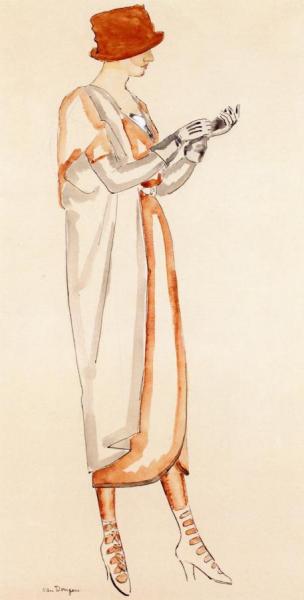 Portrait Of A Model by Kees Van Dongen