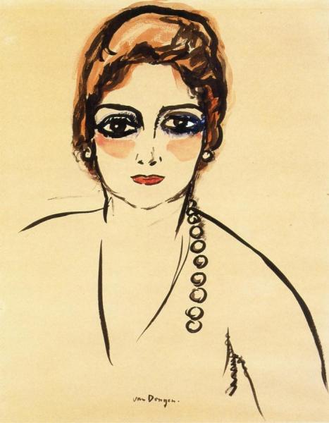 Portrait Of A Woman by Kees Van Dongen
