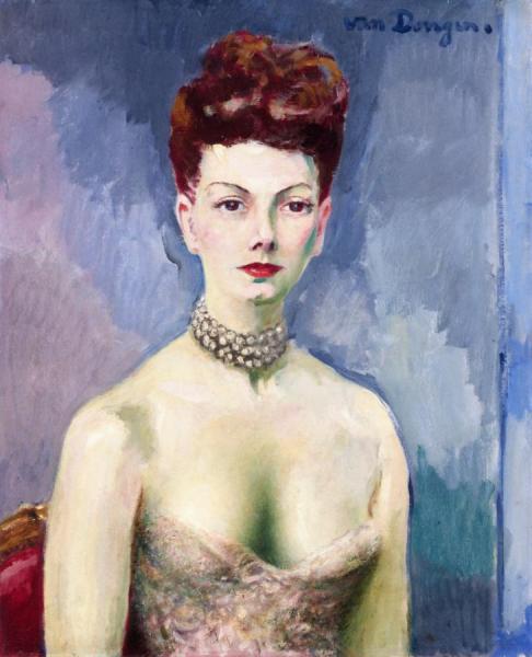 Portrait Of A Woman by Kees Van Dongen