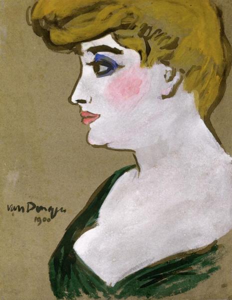 Portrait Of A Woman by Kees Van Dongen