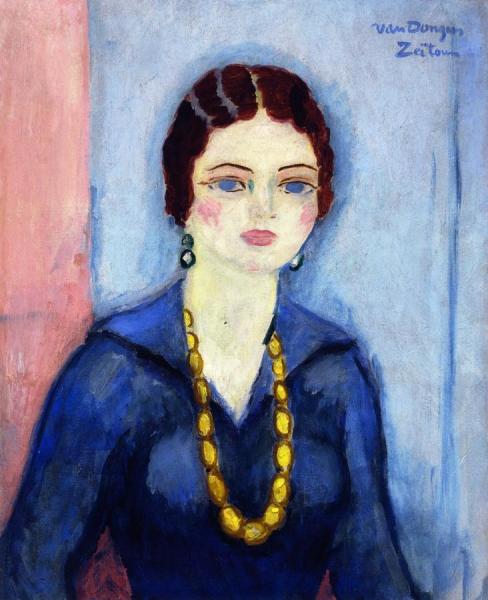 Portrait Of Madame Mahmoud Bey Sultanhelmeja-zeïtoun by Kees Van Dongen