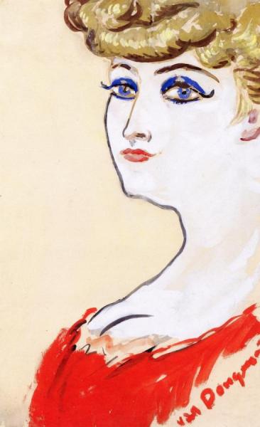 Portrait Of Madame Renée Albouy-moore by Kees Van Dongen