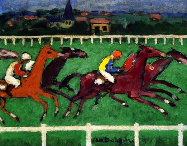 Race At Deauville by Kees Van Dongen