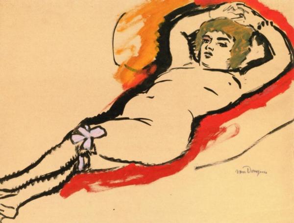 Reclining Nude by Kees Van Dongen
