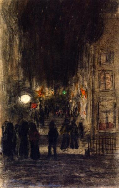 Rotterdam, De Zandstraat by Kees Van Dongen