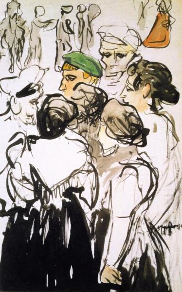 Sailors And Girls by Kees Van Dongen