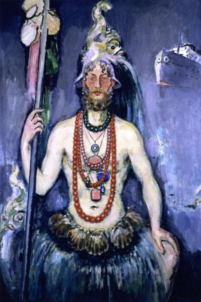 Self-portrait As Neptune by Kees Van Dongen Oil Painting Reproductions