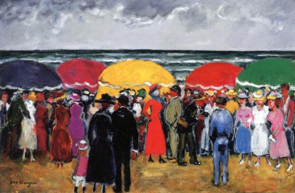 Sunday On The Beach by Kees Van Dongen