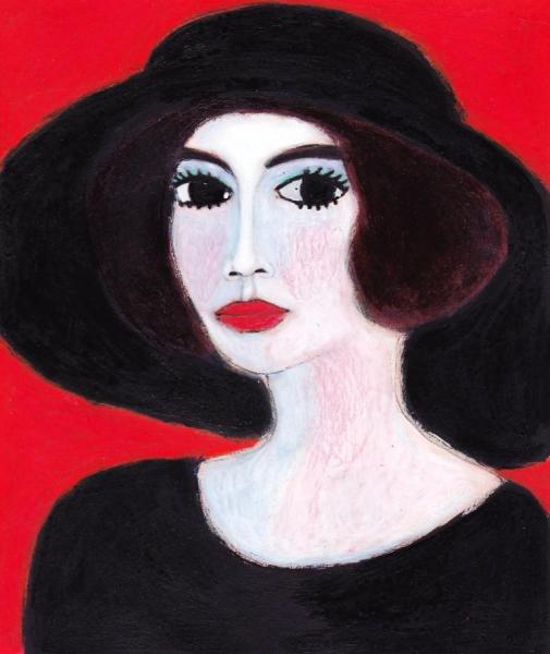 The American Widow(wears A Splendid Black Hat) by Kees Van Dongen