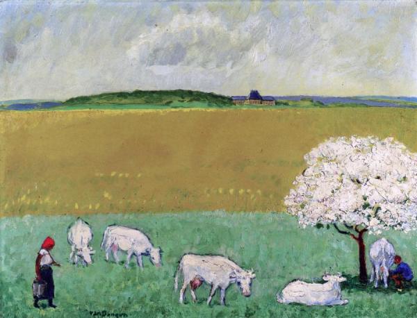 The Cows Of The Chateau by Kees Van Dongen
