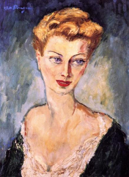 The Green Scarf by Kees Van Dongen