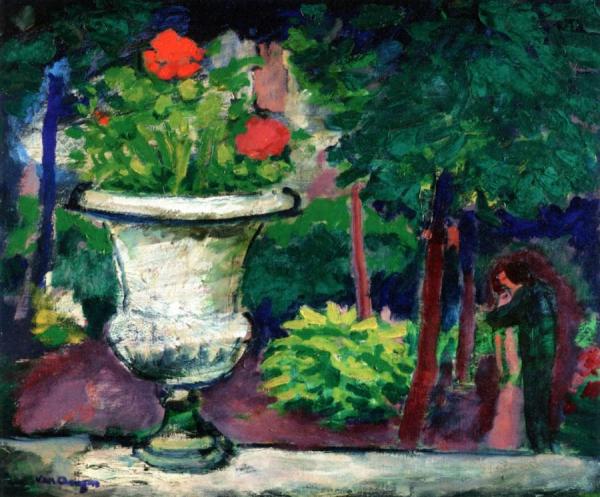 The Kiss In The Garden by Kees Van Dongen