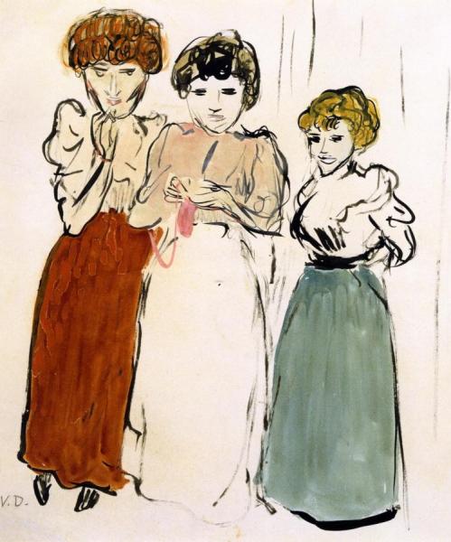 The Knitters by Kees Van Dongen