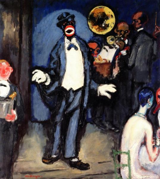 The Nightclub, The Singer Jonny Hudgins by Kees Van Dongen