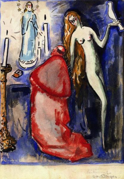 The Pope's Prayer by Kees Van Dongen