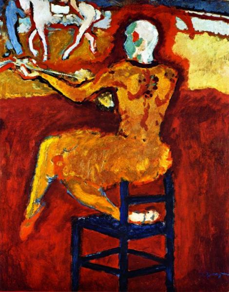 The Red Clown by Kees Van Dongen