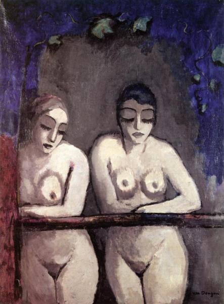 Two Nude Women At The Window by Kees Van Dongen