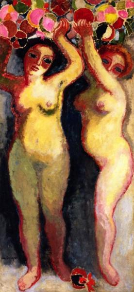 Two Nudes With Balloons by Kees Van Dongen