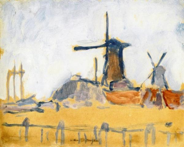 Windmills Near Rotterdam by Kees Van Dongen