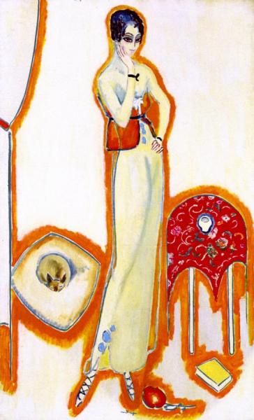 Woman Against A White Background by Kees Van Dongen