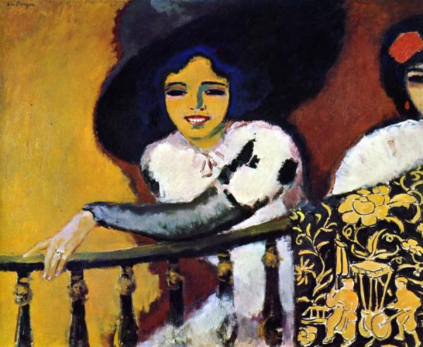 Woman At The Balustrade by Kees Van Dongen