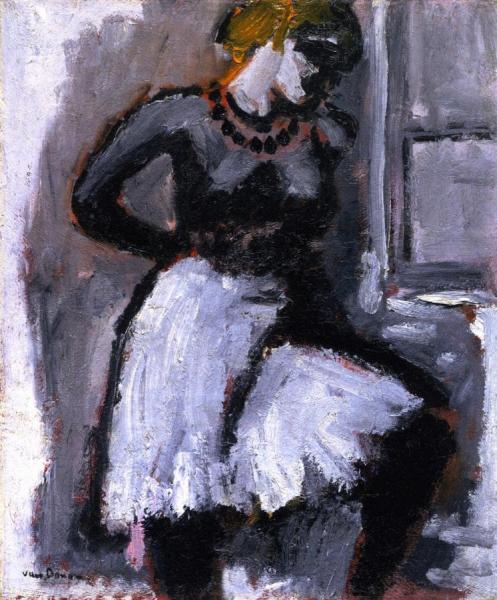 Woman Fastening Her Petticoat by Kees Van Dongen