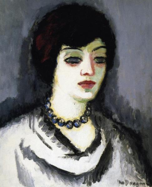 Woman In A Pearl Necklace by Kees Van Dongen