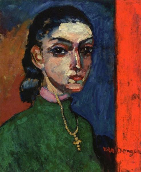 Woman With A Cross by Kees Van Dongen