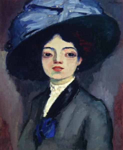 Woman With A Large Hat by Kees Van Dongen Oil Painting Reproductions