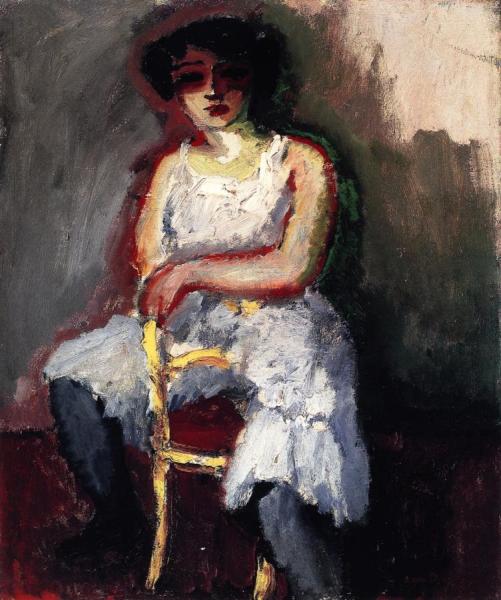 Woman With Black Stockings by Kees Van Dongen