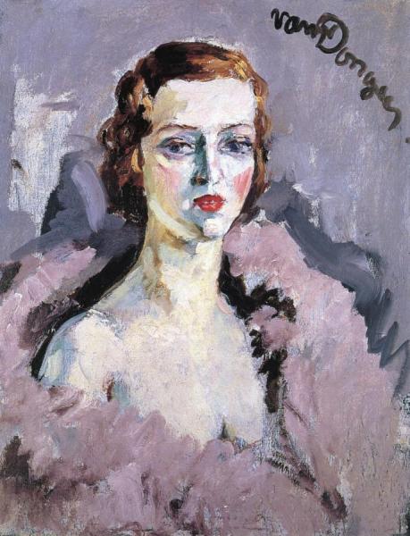 Woman: With Boa by Kees Van Dongen