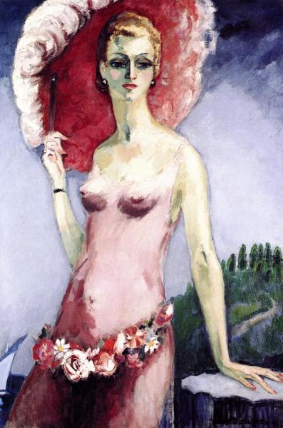 Woman With Feathered Plume by Kees Van Dongen