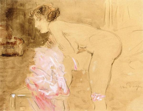 Young Woman At Her Toilette by Kees Van Dongen