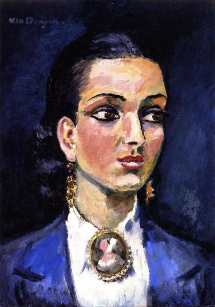 Young Woman With A Medallion by Kees Van Dongen