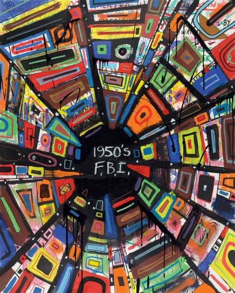 1950's F.b.i, 2007 by Keith Tyson