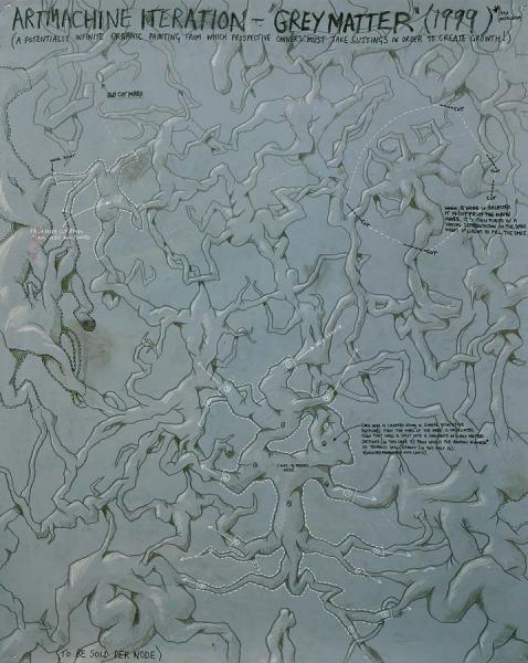 Artmachine Iteration: Greymatter, 1999 by Keith Tyson