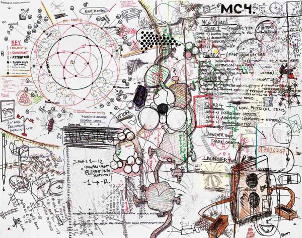 Mc4: Molecular Compound Iv, 1997 by Keith Tyson