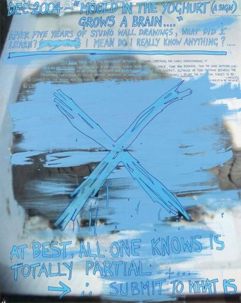 Keith Tyson Mould In The Yoghurt Grows A Brain (a Sign), 2004