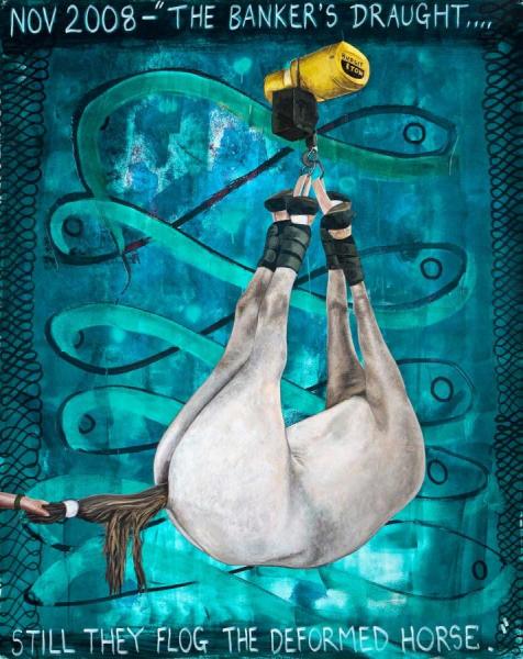 Keith Tyson The Banker's Draught : Still They Flog The Deformed Horse, 2008
