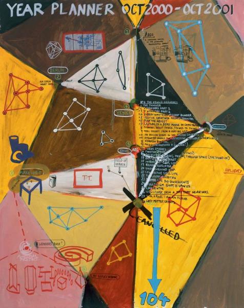 Year Planner : October 2000 - October 2001, 2000 by Keith Tyson