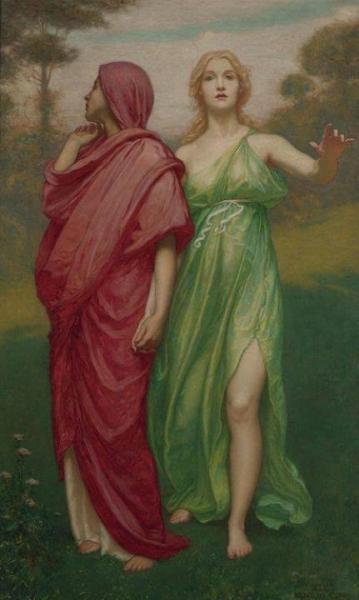 Hope And Memory by Kenyon Cox Oil Painting Reproductions